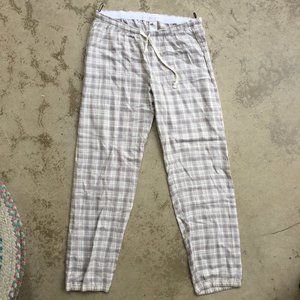 Silver and Gray Plaid Lounge Pants